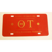 Theta Tau License Plate