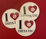 I Love Theta Tau Button